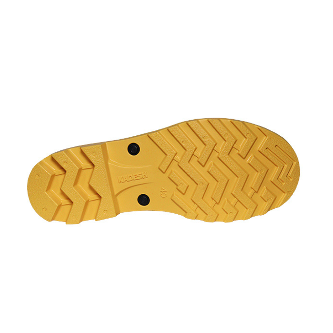 BOTA PVC 33cm PRETO COM SOLADO AMARELO - Imagem 3
